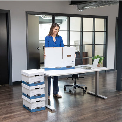 30-Pack Medium Duty File Storage Boxes with Lids, Fastfold Assembly, Letter/Legal, STOR, (0076316)