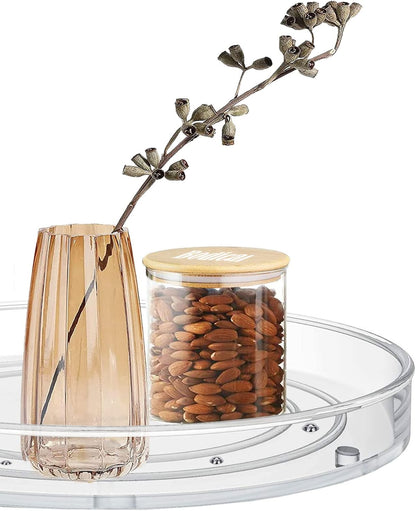 2-Pack Lazy Susan Turntable Organizer, 10.6" — Rotating Storage for Pantry & Cabinets