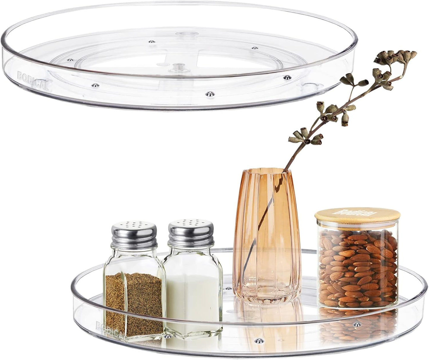 2-Pack Lazy Susan Turntable Organizer, 10.6" — Rotating Storage for Pantry & Cabinets