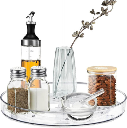 2-Pack Lazy Susan Turntable Organizer, 10.6" — Rotating Storage for Pantry & Cabinets
