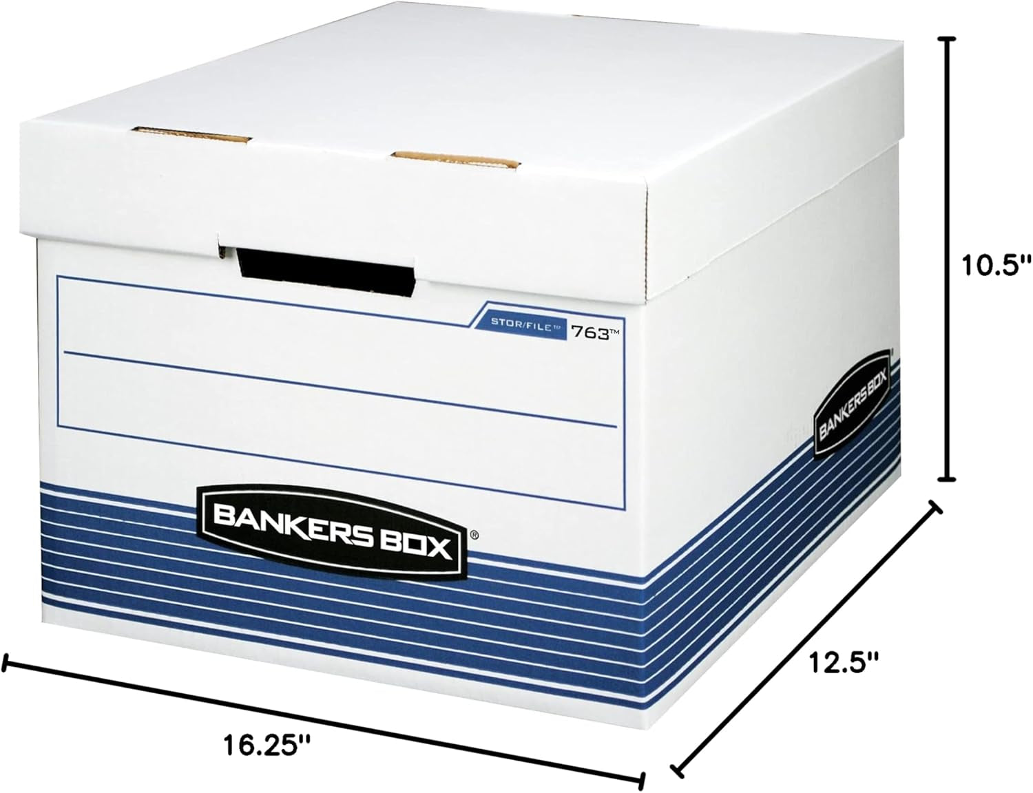 30-Pack Medium Duty File Storage Boxes with Lids, Fastfold Assembly, Letter/Legal, STOR, (0076316)